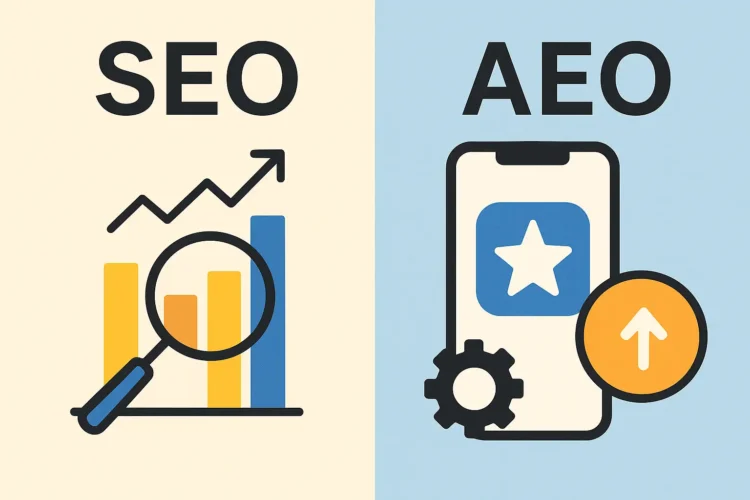 تفاوت SEO و AEO