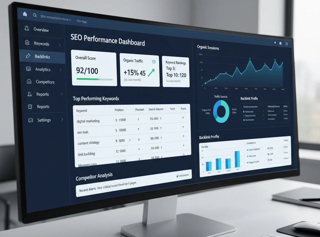 داشبورد مدیریتی سئو